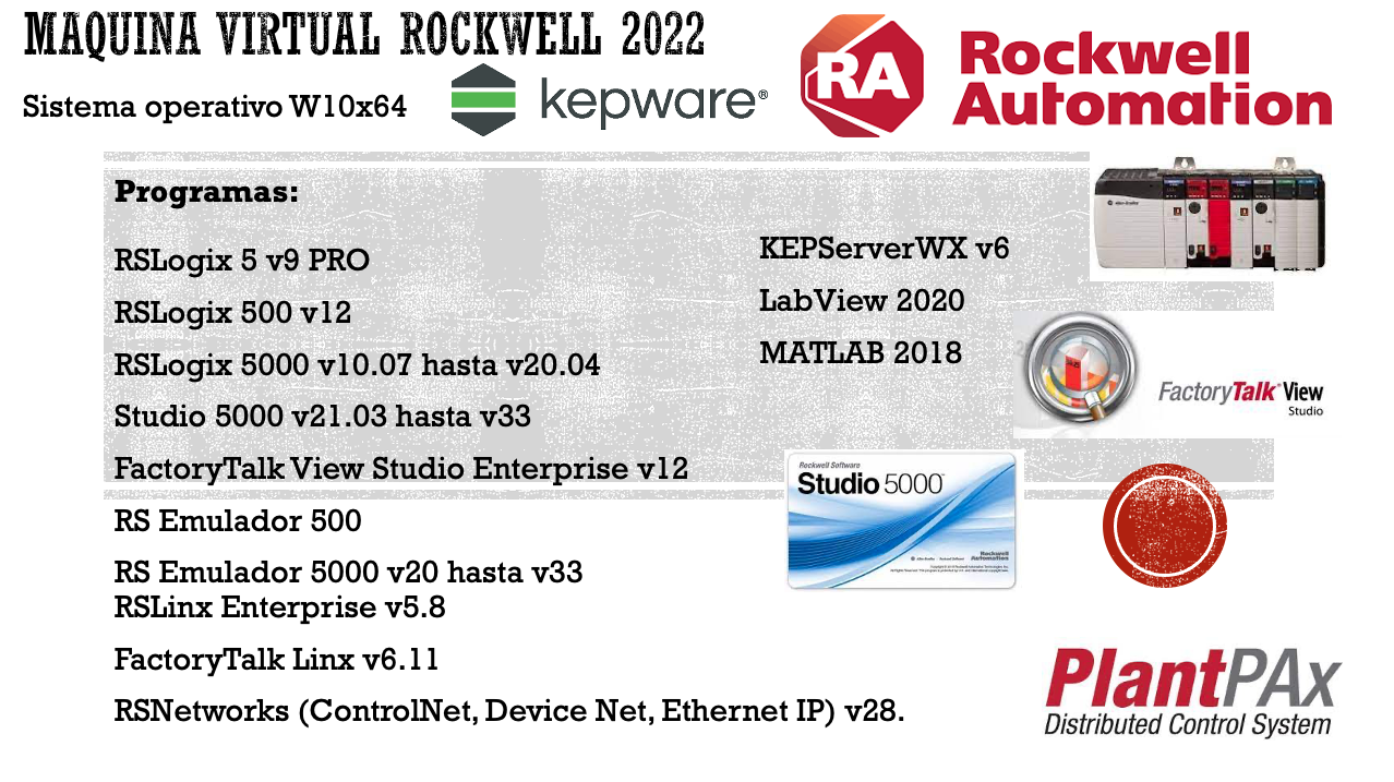 Maquina virtual Allen Bradley Full W7x64 2022