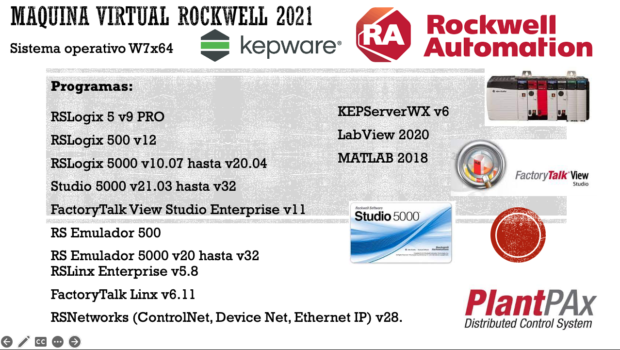 Maquina virtual Allen Bradley Full W7x64 2021
